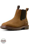 Ariat 10074284 Activator Chelsea Waterproof Steel Tow Work Boot in Rye Brown 3/4 front view