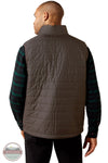 Ariat 10078941 Men's Rebar Cordura Ripstop Lightweight Insulated Vest in Caribou Brown modeled for back view