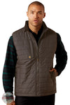 Ariat 10078941 Men's Rebar Cordura Ripstop Lightweight Insulated Vest in Caribou Brown modeled in front view