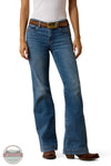 Ariat 10079053 Women's Perfect Rise Revel Vilma Ultrastretch Trouser Jean in Sky Valley front view of model wearing jeans