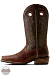 Ariat 10080295 Lucera Narrow Cutter Toe Western Boot in Deepest Tan / Chocolate Snake Print medial side shown