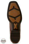 Ariat 10080295 Lucera Narrow Cutter Toe Western Boot in Deepest Tan / Chocolate Snake Print outer sole shown
