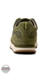 Ariat Men's Ranch Runner Shoe in Olive Suede 10080443 back heel view