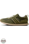 Ariat Men's Ranch Runner Shoe in Olive Suede 10080443 instep side view of shoe