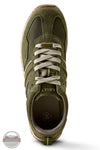 Ariat Men's Ranch Runner Shoe in Olive Suede 10080443 top view of shoe