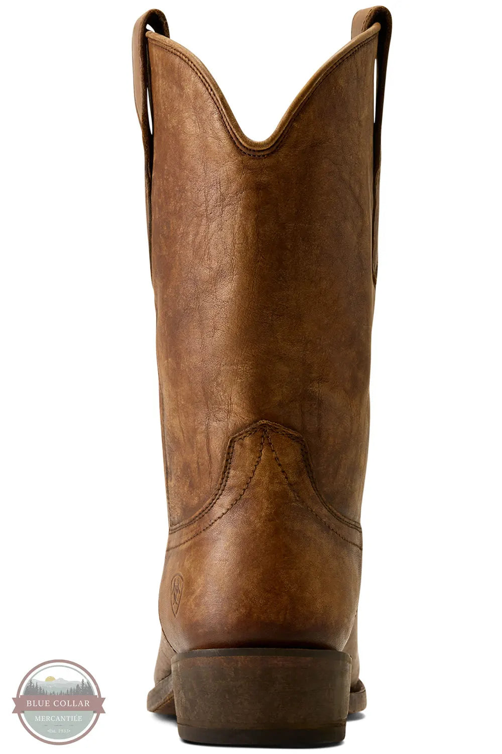 Ariat 10080467 Knoxville Square Toe Western Boot in Gravel Brown back heel view