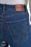 Wrangler 112382765 Women's Bespoke High Rise Trouser Jean in Reina rear pocket detail view