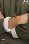 Under Armour Men's UA Icon Fleece Hoodie (Style 1373880-391) sleeve detail shown