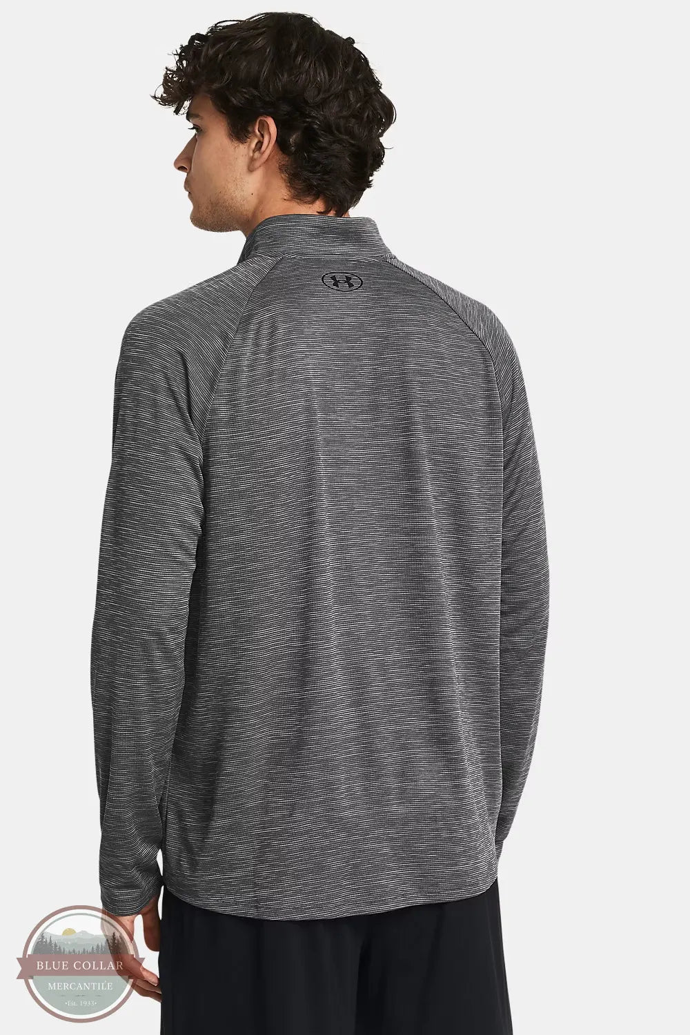 Under Armour 1382797-025 Men's UA Tech Textured 1/2 Zip Sweatshirt back view