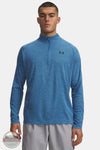 Under Armour 1382797-430 Men's UA Tech Textured 1/2 Zip Sweatshirt front view