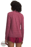 Under Armour 1384225-622 Women's UA Tech Twist Long Sleeve Half Zip Pullover in Claret / Oxblood back view