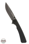 Browning Branded Rock Folder Black Pocket Knife 3220514 showing knife fully opened