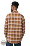 5.11 Tactical 72532 Lester Heavyweight Flannel Long Sleeve Shirt in Dark Earth Check (1304) back model view