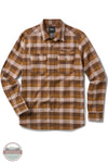 5.11 Tactical 72532 Lester Heavyweight Flannel Long Sleeve Shirt in Dark Earth Check (1304) shirt only view