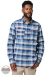 5.11 Tactical 72532 Lester Heavyweight Flannel Long Sleeve Shirt in Diplomat Check (1305) front model view