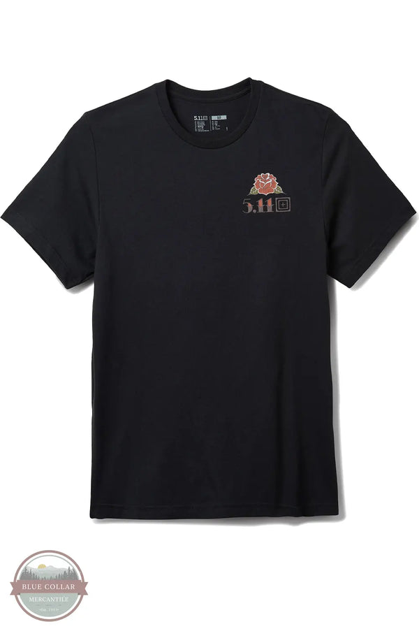 5.11 Tactical 76166AFU Bladed Spider Short Sleeve T-Shirt in Black front view