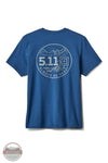 5.11 Tactical 76166AJV Desertscape Short Sleeve T-Shirt in Blueblood back print view