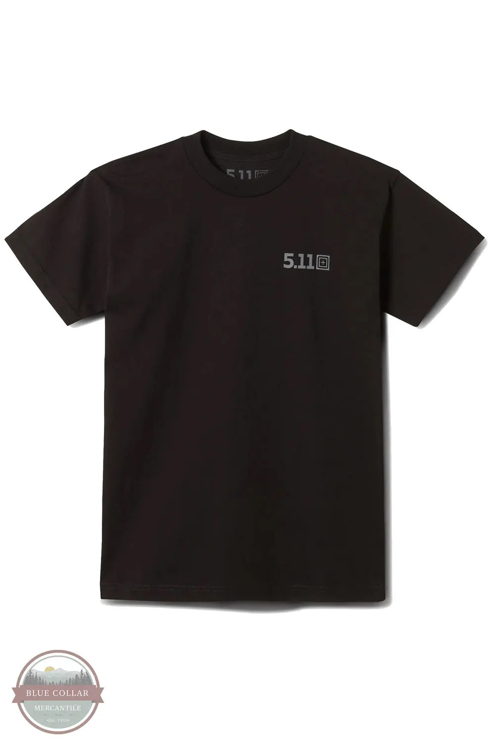 5.11 Tactical 76271AIV USA Diamond Lockup Short Sleeve T-Shirt in Black front view