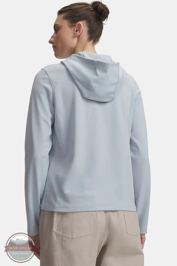 Under Armour 6004038 UA Expanse ColdGear Infrared Hoodie shown in Blue Fog back