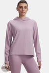 Under Armour 6004038 UA Expanse ColdGear Infrared Hoodie shown in mauve front