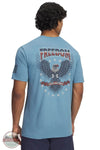Under Armour 6004109-418 UA Freedom Military Short Sleeve T-Shirt in Blue Smoke / Downpour Gray back print shown