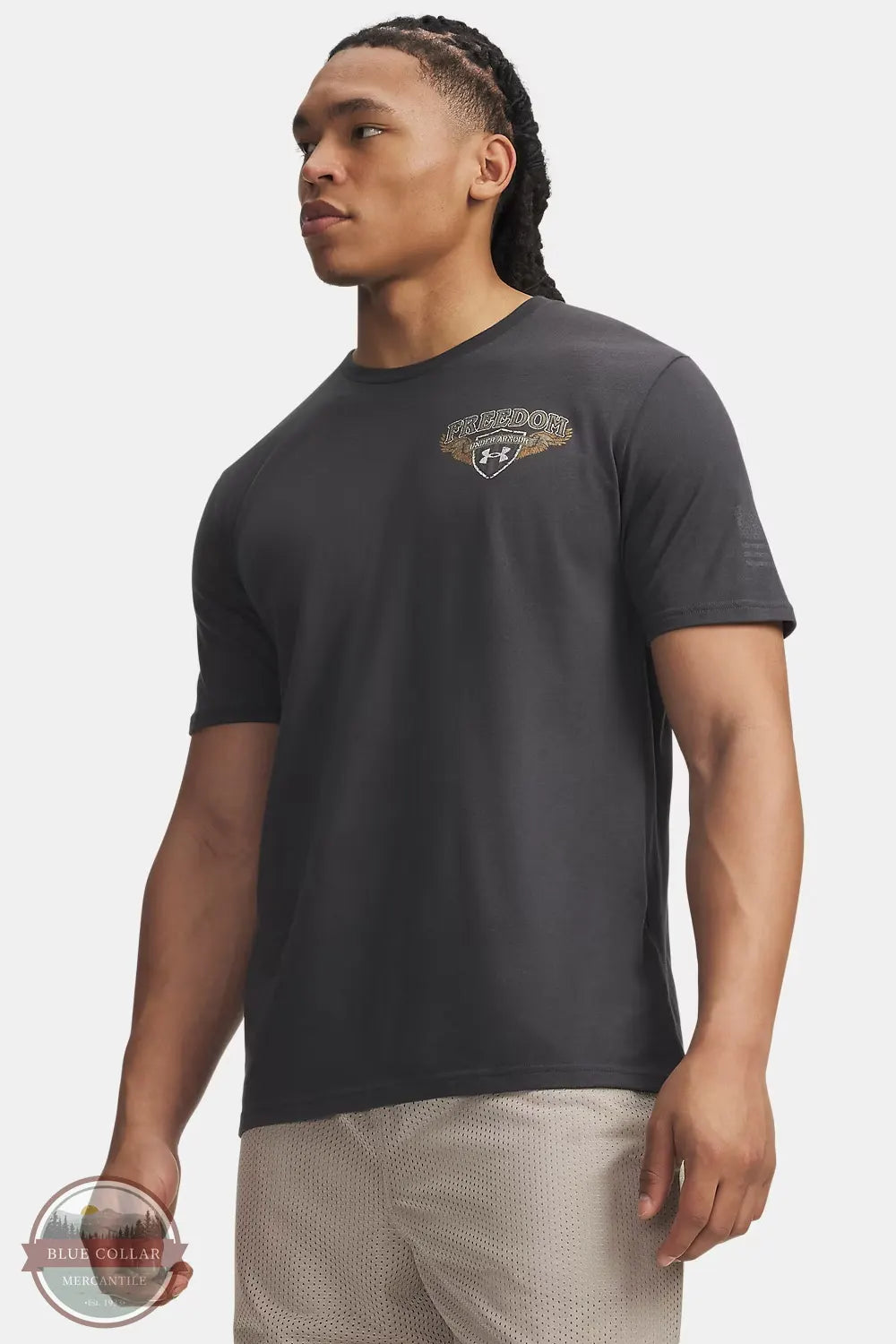 Under Armour 6013375-010 Men's UA Freedom Eagle Short Sleeve T-Shirt front view
