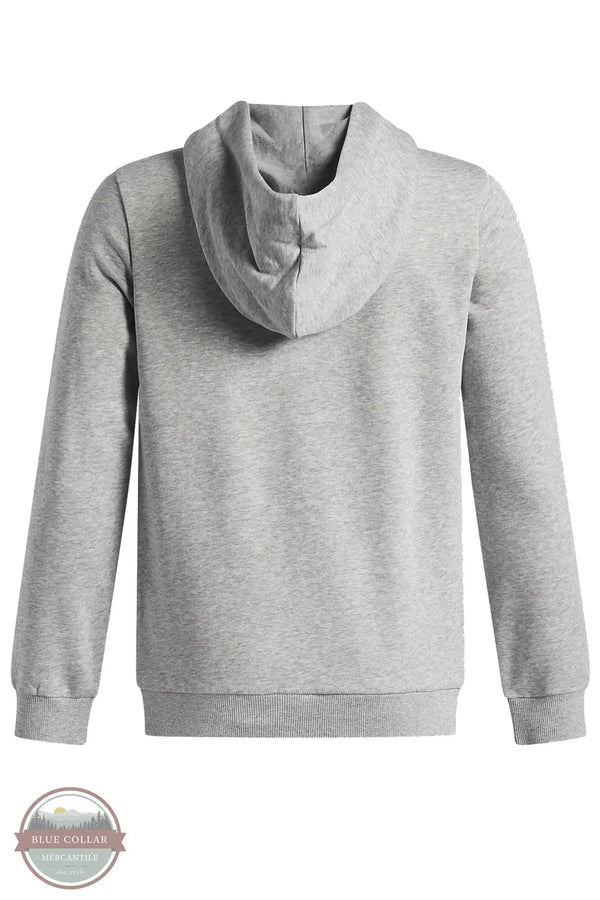 Under Armour 6015360-035 Boy's UA Freedom Big Flag Logo Youth Hoodie in Gray, Back Shown