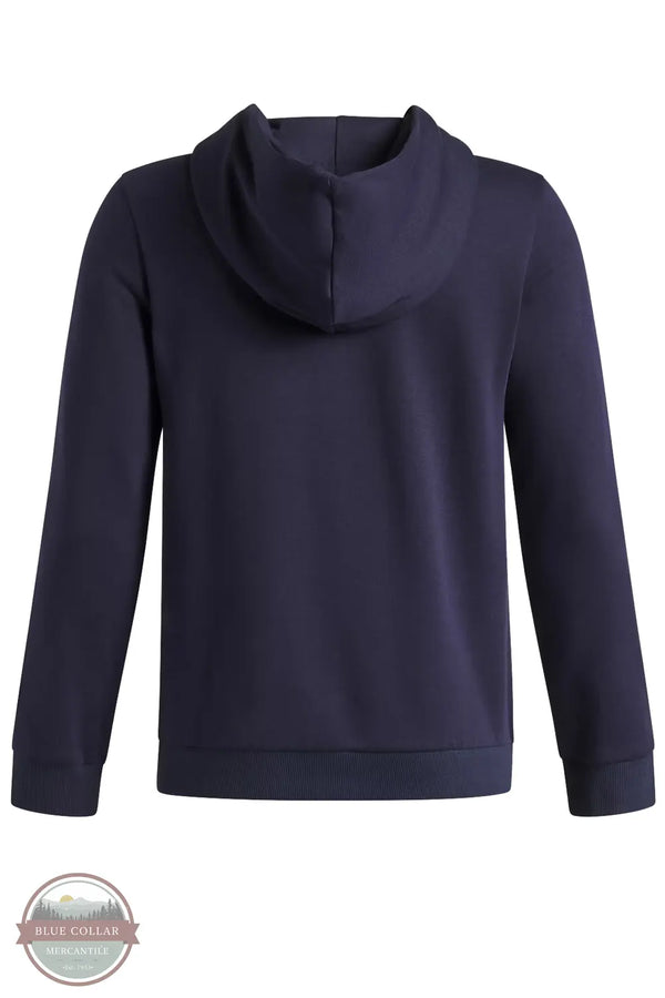 Under Armour 6015360-410 Boy's UA Freedom Big Flag Logo Youth Hoodie in Blue, Back Shown