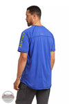 Ariat 10039462 Rebar Heat Fighter Short Sleeve T-Shirt in Royal Blue back View