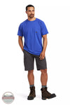 Ariat 10039462 Rebar Heat Fighter Short Sleeve T-Shirt in Royal Blue Full View