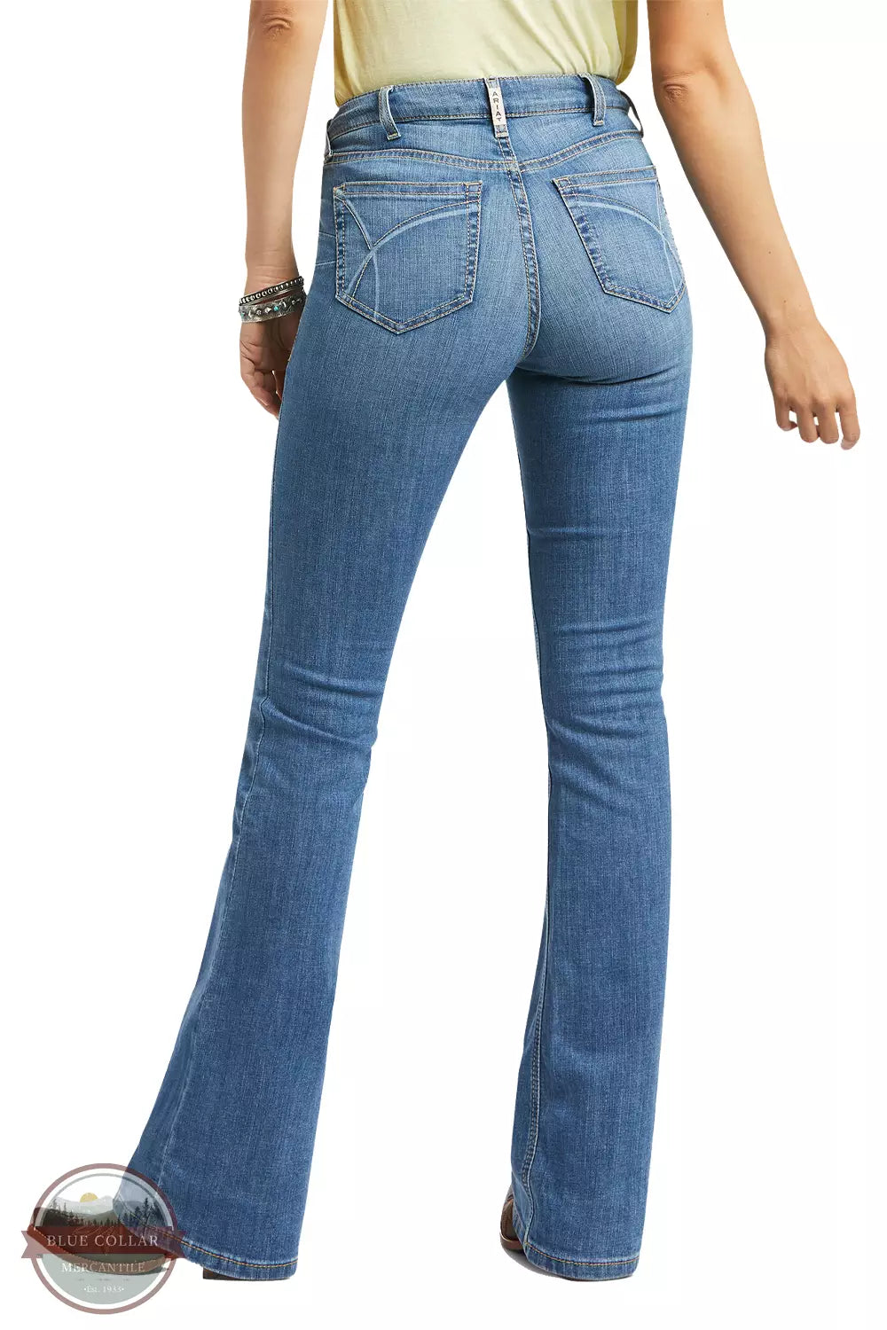 Ariat 10039602 REAL High Rise Daniela Boor Cut Jeans in Tennessee Back View