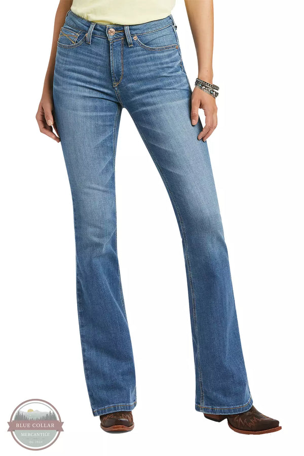 Ariat 10039602 REAL High Rise Daniela Boor Cut Jeans in Tennessee Front View