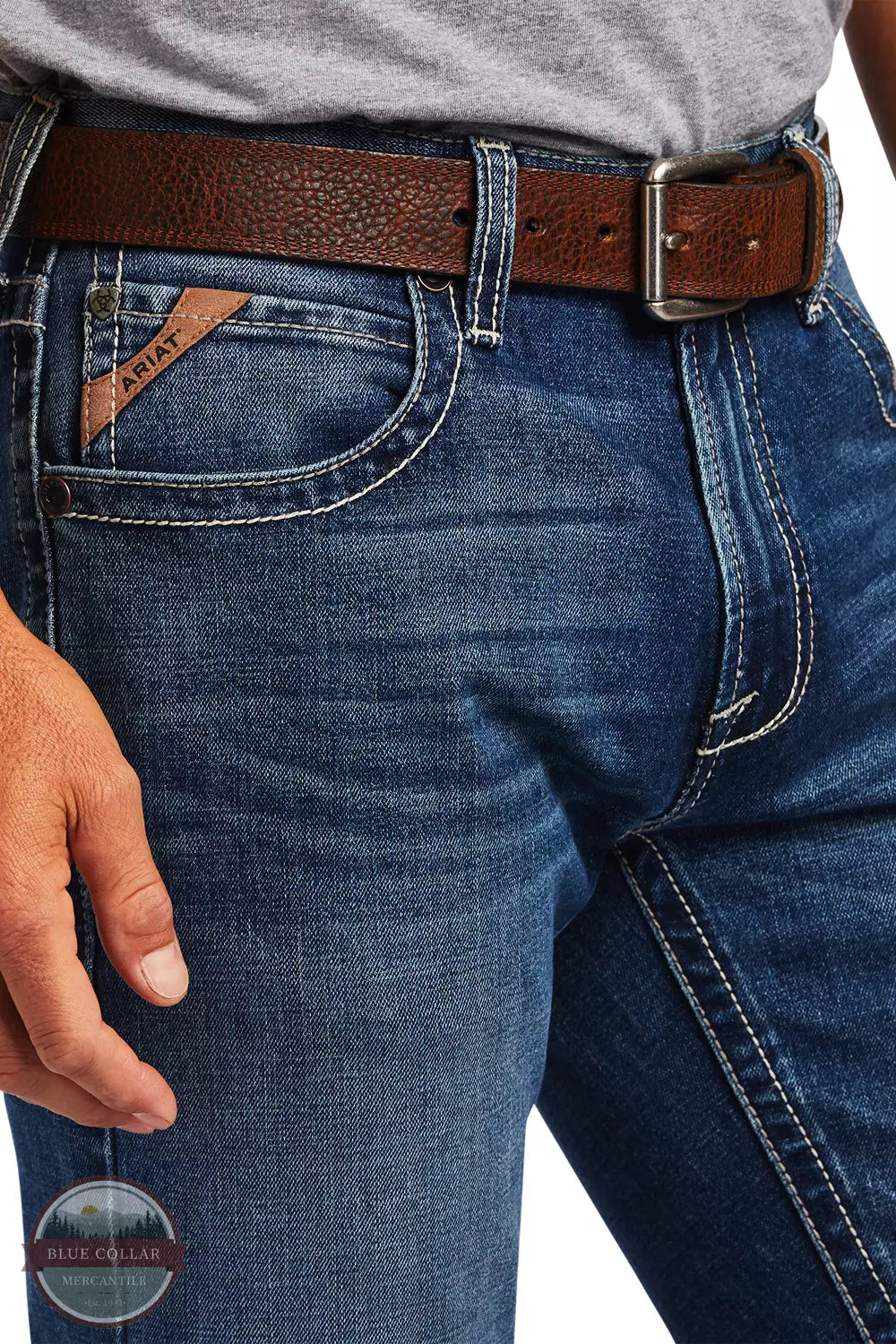 Ariat 10041095 M5 Straight Marston Jeans in Walden Detail View