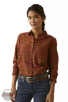 Ariat 10046042 REAL Billie Jean Long Sleeve Shirt in Canyon Front View