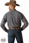 Ariat 10046204 Wrinkle Free Kolson Classic Fit Long Sleeve Shirt in Deep Pacific Back View