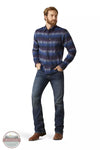 Ariat 10046214 Marley Stretch Modern Fit Long Sleeve Shirt in Dark Blue Chambray Full View