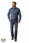 Ariat 10046294 Harland Long Sleeve Snap Shirt in Moon Howl Full View