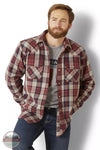 Ariat 10046298 Harlen Long Sleeve Snap Shirt in Red Plaid Front View