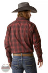 Ariat 10046304 Pro Series Stryker Classic Fit Long Sleeve Snap Shirt in Red Back View