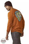 Ariat 10046352 Rebar Workman Patches Long Sleeve T-Shirt in Carmel Cafe Back View