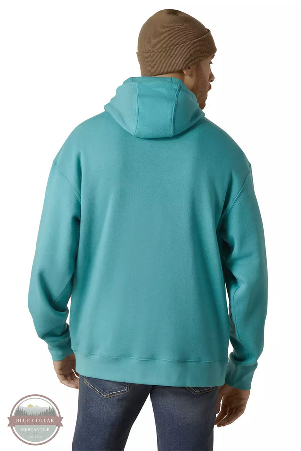 Ariat 10046628 In Motion Hoodie in Tile Blue Back View