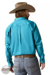 Ariat 10046720 Team Logo Twill Long Sleeve Shirt in Turquoise Back View