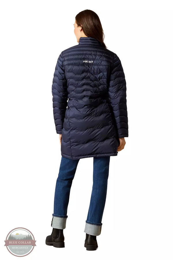 Ariat 10046759 Ideal Down Coat in Navy Back View