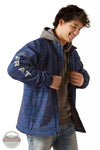 Ariat 10046789 Logo 2.0 Softshell Jacket in Midsummer Night/Rock Climb Front View