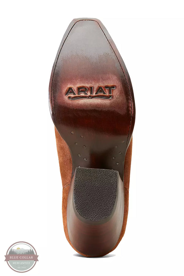 Ariat 10046970 Hazel Chimayo Western Bootie in Terracotta Roughout Sole View