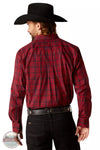 Ariat 10047169 Pro Series Paxton Classic Long Sleeve Shirt in Red Plaid Back View
