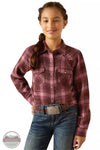 Ariat 10047181 Lucky Western Snap Shirt in Clove Brown Front View
