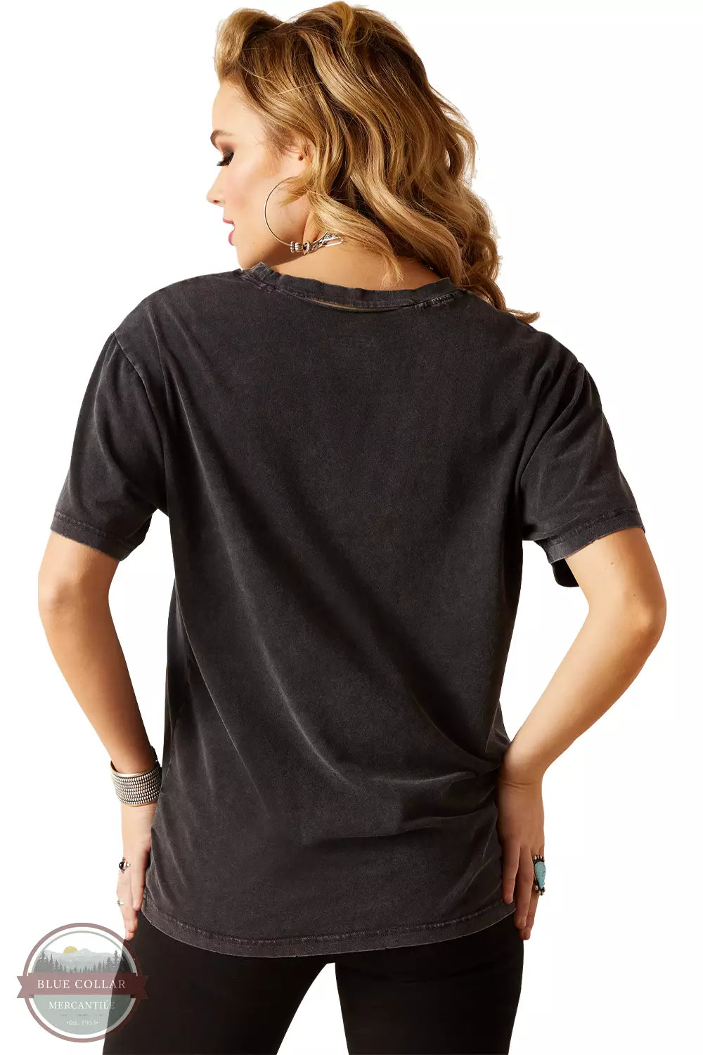 Ariat 10047302 Rock n Rodeo T-Shirt in Charcoal Wash Back View