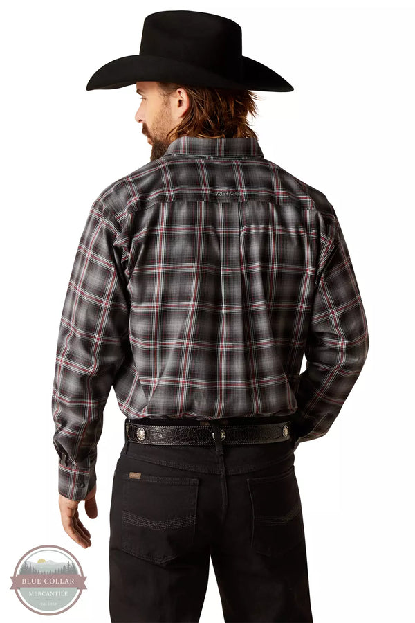 Ariat 10047333 Pro Series Newton Classic Fit Long Sleeve Shirt in Quiet Shade Plaid Back View