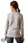 Ariat 10047411 Fawna Long Sleeve T-Shirt in Heather Grey Back View